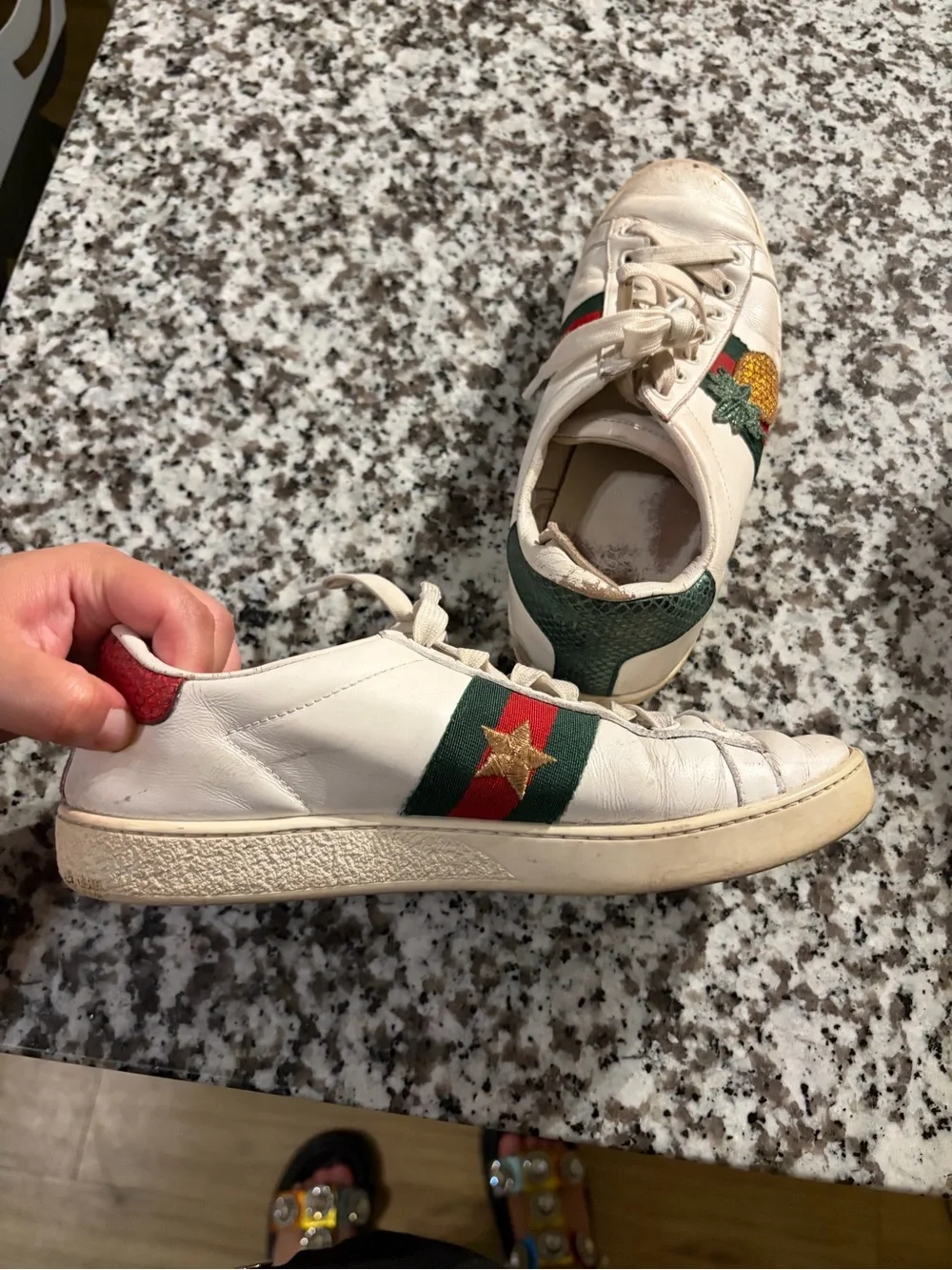Gucci Embroidered Pineapple & Ladybug Sneakers